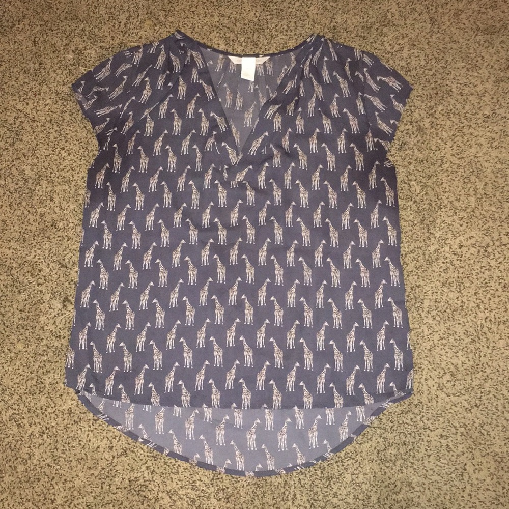 H&M Conscious giraffe print top